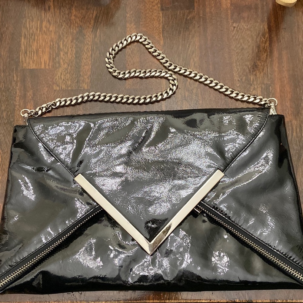 Kooba Patent Leather Envelope Style Clutch Purse